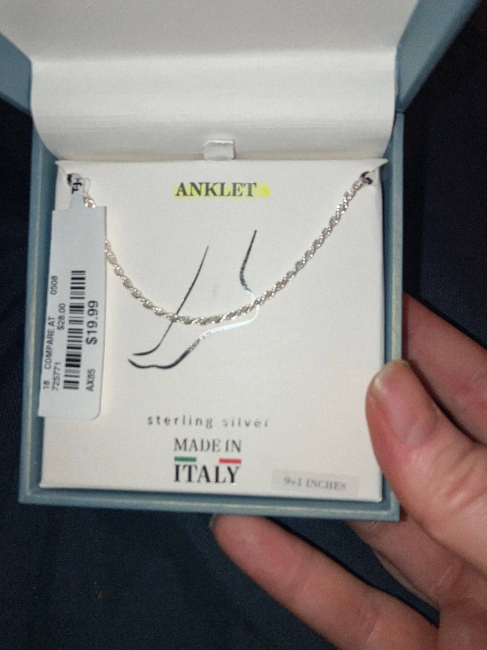 Mia Fiore Sterling Silver Anklet